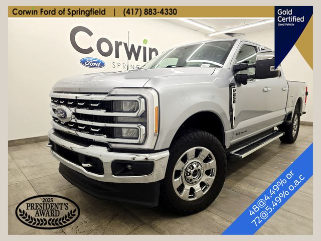 Silver Metallic 2023 Ford F-250 Super Duty Pickup Truck Four-Wheel Drive Automatic