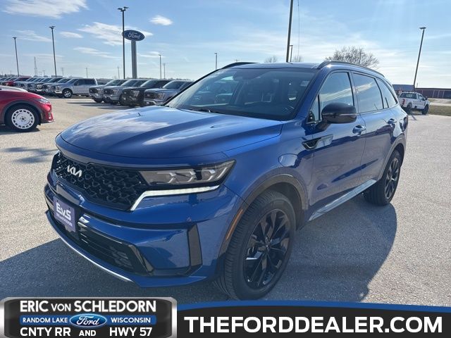 Sapphire Blue 2023 Kia Sorento SX AWD SUV / Crossover All-Wheel Drive 8-Speed Dual Clutch