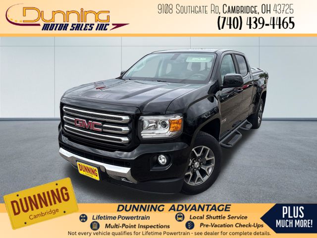 Onyx Black 2017 GMC Canyon SLE Crew Cab 4WD Pickup Truck Four-Wheel Drive 8-Speed Automatic