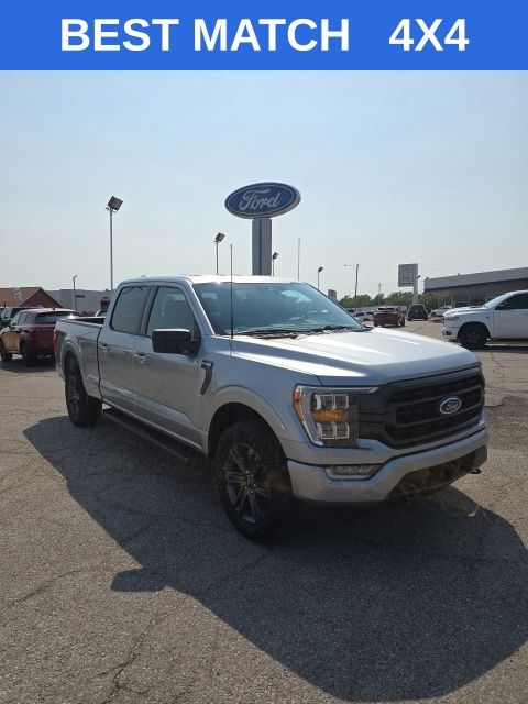 Silver 2023 Ford F-150 Pickup Truck Four-Wheel Drive Automatic