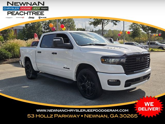 Bright White Clearcoat 2025 RAM 1500 Pickup Truck Four-Wheel Drive 8-Speed Automatic