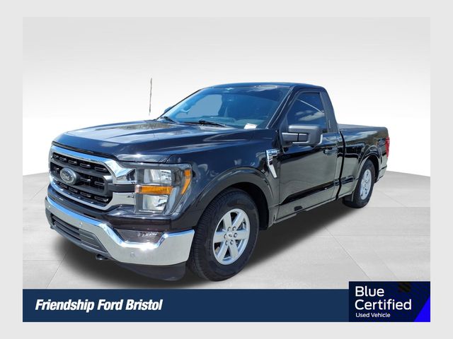 Agate Black Metallic 2023 Ford F-150 XLT Regular Cab 4WD Pickup Truck Four-Wheel Drive Automatic