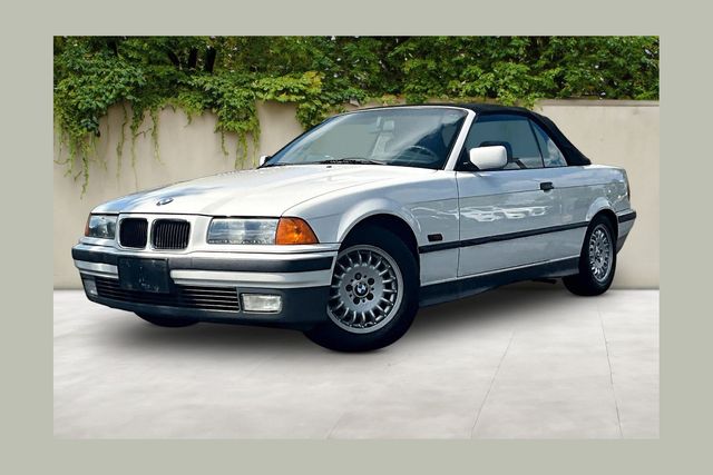 White 1995 BMW 3 Series Convertible Rear-Wheel Drive 4-Speed Automatic