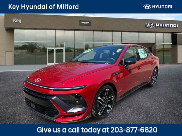 Ultimate red 2026 Hyundai Sonata Sedan Front-Wheel Drive 8-Speed Automatic