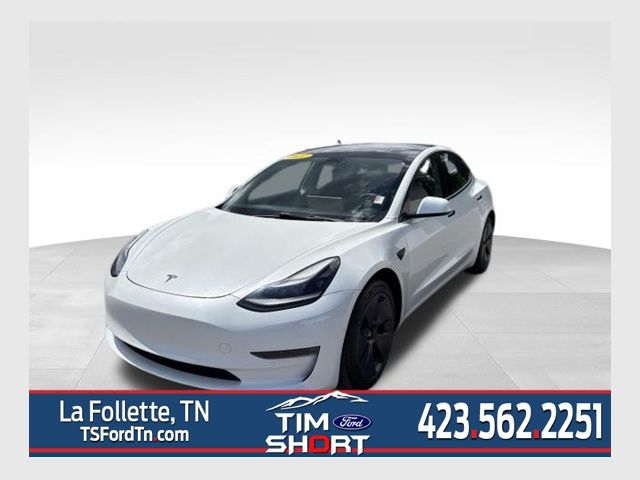 White 2022 Tesla Model 3 Sedan All-Wheel Drive 1-Speed Automatic