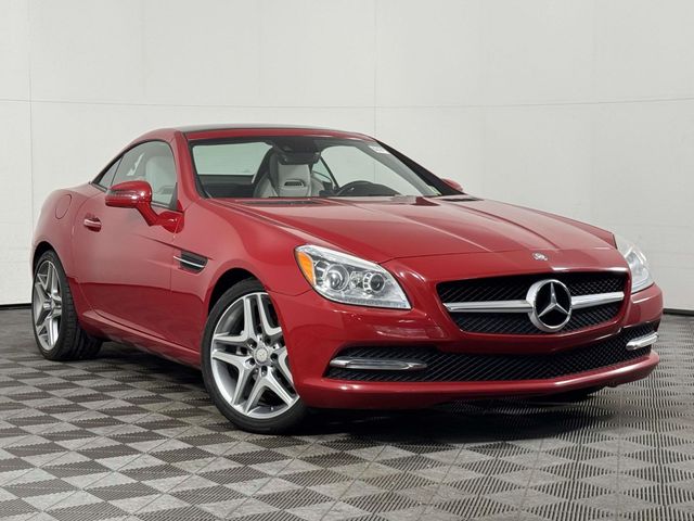 Red 2015 Mercedes-Benz SLK Convertible Rear-Wheel Drive 7-Speed Automatic