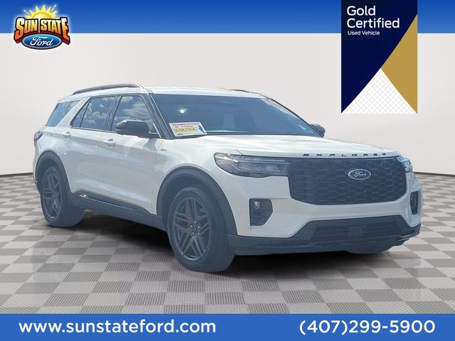 White Metallic 2025 Ford Explorer SUV / Crossover Rear-Wheel Drive Automatic