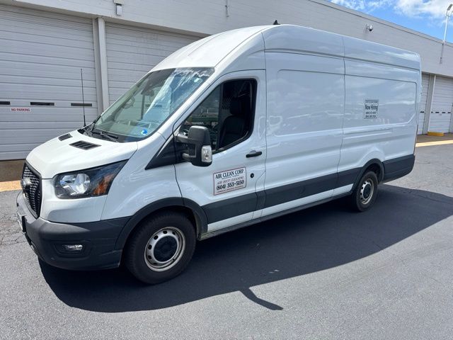 Oxford White 2022 Ford Transit Cargo Van Rear-Wheel Drive