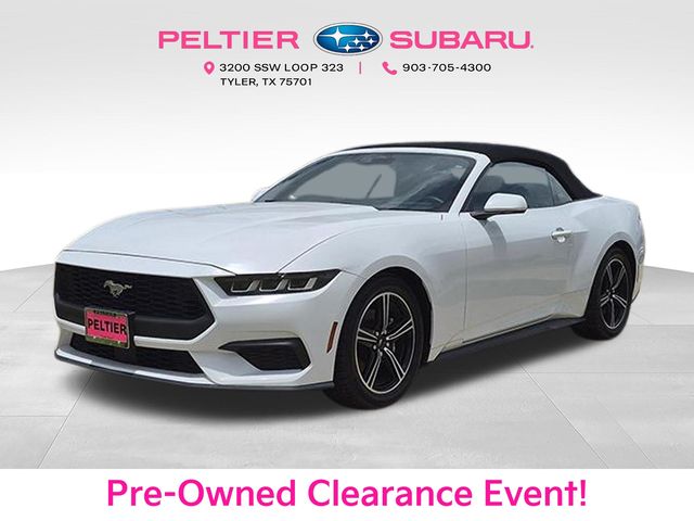 Oxford White 2024 Ford Mustang Convertible Rear-Wheel Drive Automatic