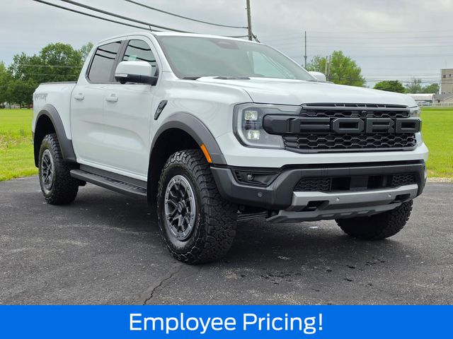 Oxford White 2025 Ford Ranger Raptor SuperCrew 4WD Pickup Truck Four-Wheel Drive Automatic