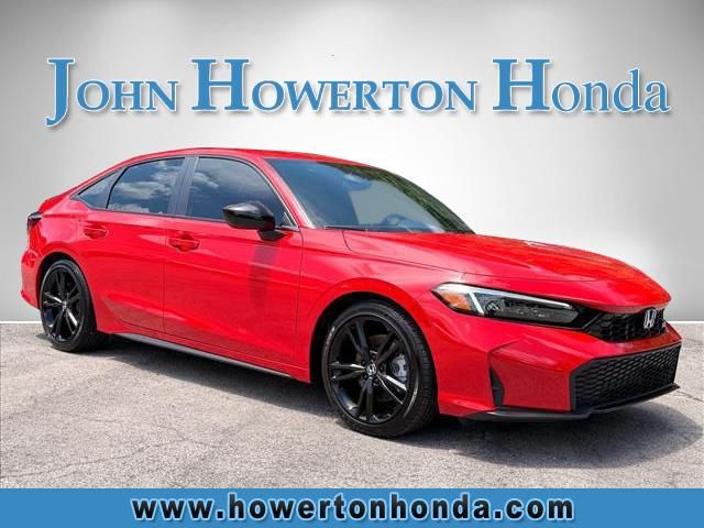 Rallye Red 2026 Honda Civic Sedan Front-Wheel Drive 6-Speed Manual