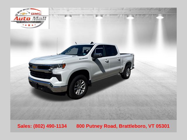 Summit White 2025 Chevrolet Silverado 1500 Pickup Truck Four-Wheel Drive 8-Speed Automatic