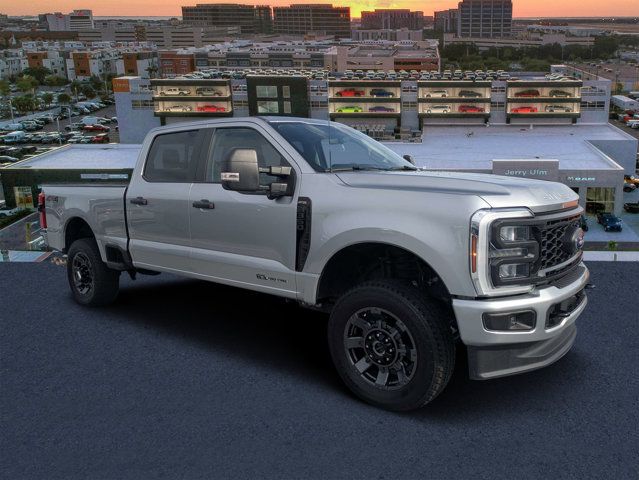 Silver Metallic 2024 Ford F-350 Super Duty XL Crew Cab 4WD Pickup Truck Four-Wheel Drive Automatic