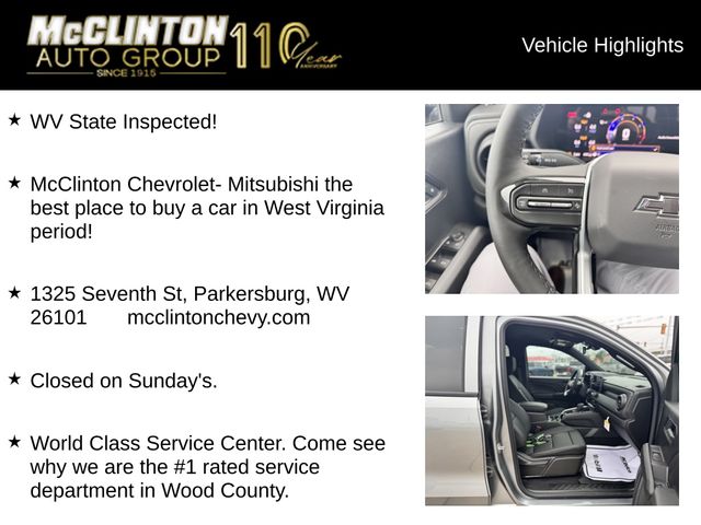 2025 Sterling Gray Metallic Chevrolet Colorado Trail Boss 4X4 Truck