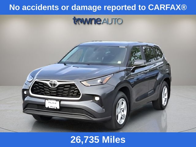 Magnetic Gray Metallic 2023 Toyota Highlander LE FWD SUV / Crossover Front-Wheel Drive 8-Speed Automatic