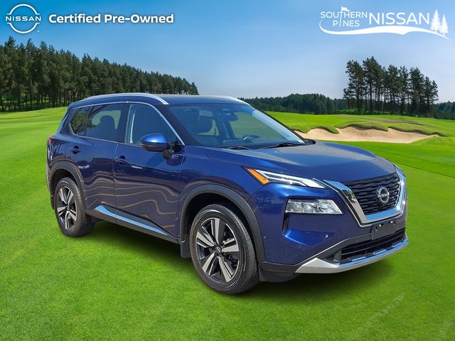 Caspian Blue Metallic 2023 Nissan Rogue SUV / Crossover All-Wheel Drive Continuously Variable Transmission