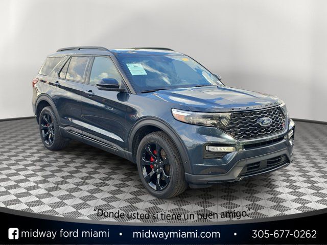 Blue Metallic 2023 Ford Explorer SUV / Crossover All-Wheel Drive Automatic