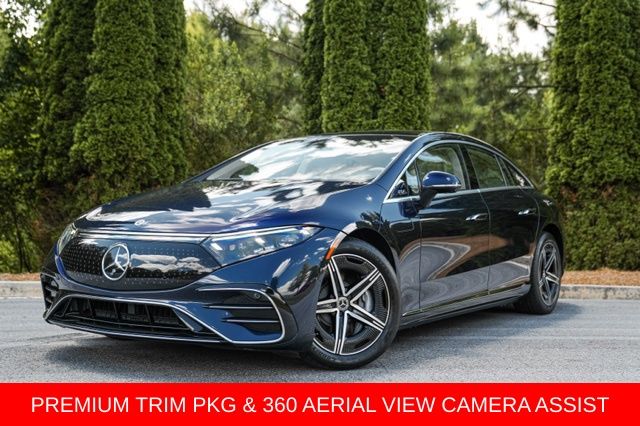 Blue 2023 Mercedes-Benz EQS Sedan All-Wheel Drive 1-Speed Automatic
