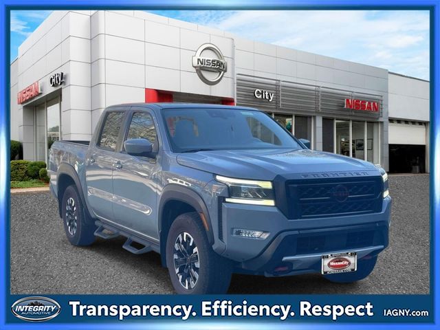 Boulder Gray Pearl 2023 Nissan Frontier Pickup Truck Four-Wheel Drive 9-Speed Automatic