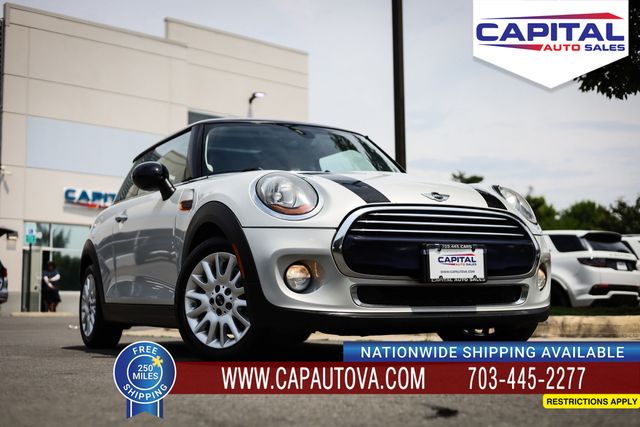 White Silver 2016 MINI Cooper Hatchback Front-Wheel Drive 6-Speed Manual