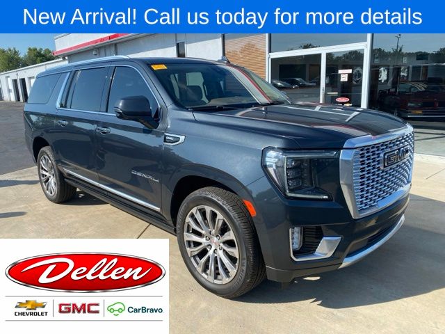 Hunter Metallic 2021 GMC Yukon XL SUV / Crossover Four-Wheel Drive 