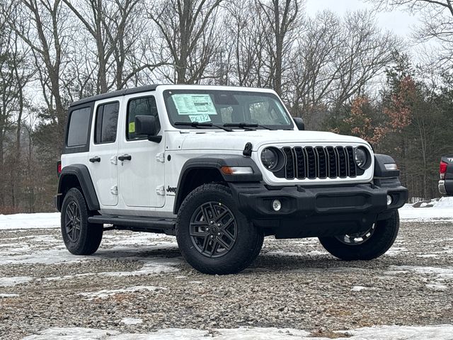bright white clearcoat 2026 Jeep Wrangler Sport S 4-Door 4WD SUV / Crossover Four-Wheel Drive 8-Speed Automatic