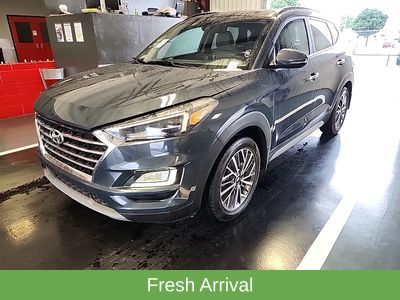 Dusk Blue 2019 Hyundai Tucson Ultimate AWD SUV / Crossover All-Wheel Drive 6-Speed Automatic