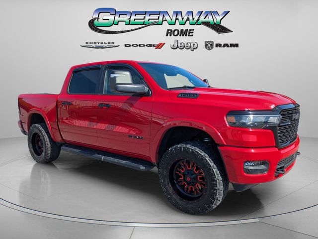 Flame Red Clearcoat 2025 RAM 1500 Pickup Truck Four-Wheel Drive 8-Speed Automatic