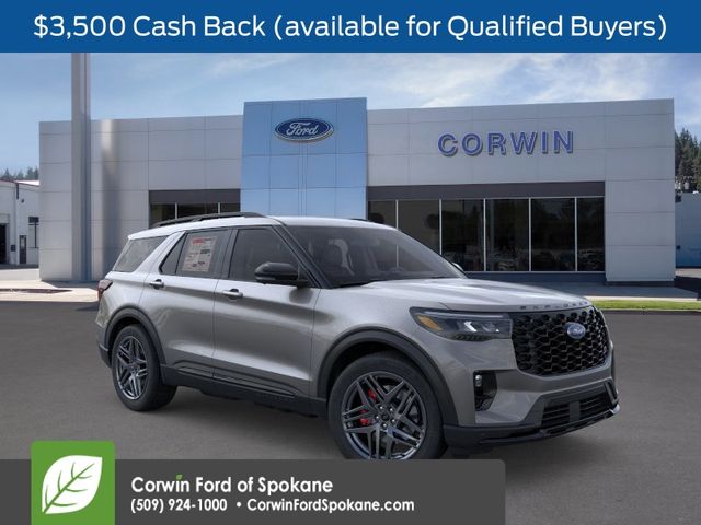 Carbonized Gray Metallic 2026 Ford Explorer ST AWD SUV / Crossover All-Wheel Drive Automatic
