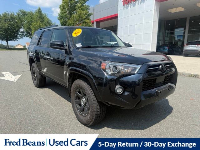Midnight Black Metallic 2021 Toyota 4Runner SUV / Crossover Four-Wheel Drive 5-Speed Automatic Overdrive