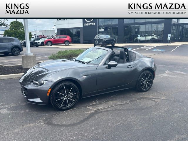 Machine Gray Metallic 2024 Mazda MX-5 Miata Convertible Rear-Wheel Drive 6-Speed Automatic