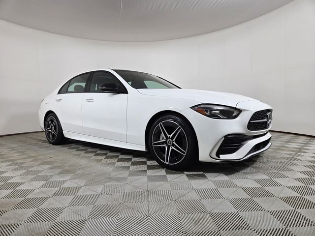 Polar White 2023 Mercedes-Benz C-Class Sedan All-Wheel Drive 9-Speed Automatic