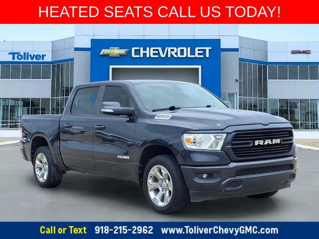 Gray (Maximum Steel Metallic Clearcoat) 2021 RAM 1500 Pickup Truck Four-Wheel Drive 8-Speed Automatic
