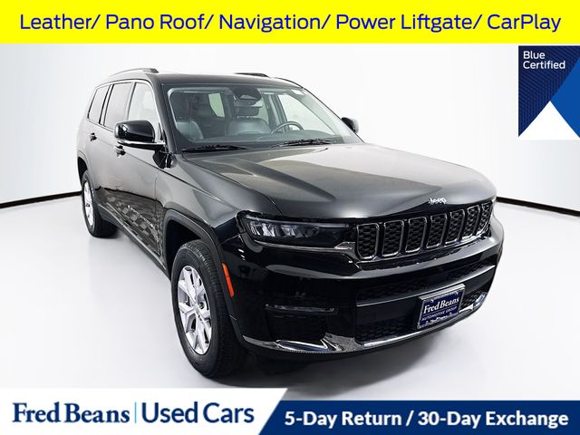 Diamond Black Crystal Pearlcoat 2022 Jeep Grand Cherokee L Limited 4WD SUV / Crossover Four-Wheel Drive 8-Speed Automatic