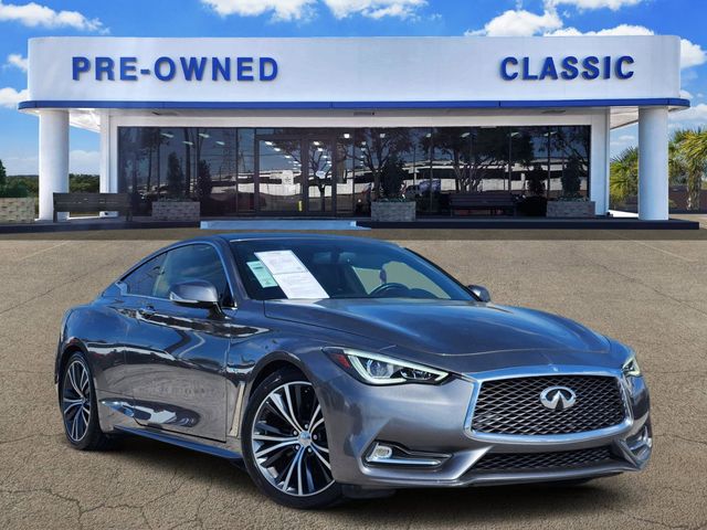 Gray (Graphite Shadow) 2018 INFINITI Q60 3.0t Luxe Coupe RWD Coupe Rear-Wheel Drive 7-Speed Automatic