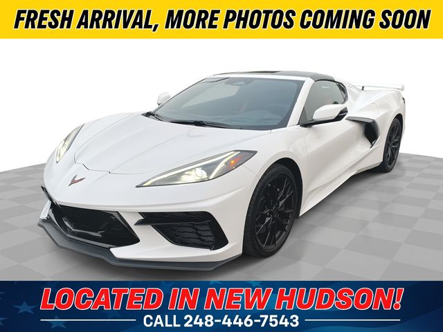Arctic White 2025 Chevrolet Corvette Coupe Rear-Wheel Drive 8-Speed Dual Clutch