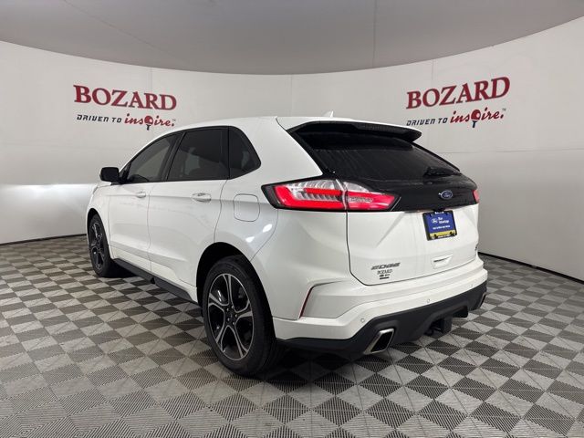 2020 Star White Metallic Tri-Coat Ford Edge ST AWD SUV