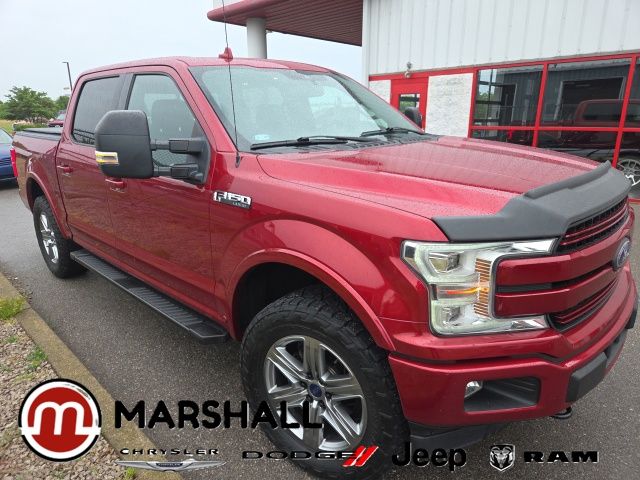 Ruby Red Metallic 2018 Ford F-150 Lariat SuperCrew 4WD Pickup Truck Four-Wheel Drive Automatic