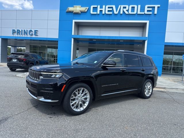 Diamond Black Crystal Pearlcoat 2021 Jeep Grand Cherokee L Summit 4WD SUV / Crossover Four-Wheel Drive 8-Speed Automatic