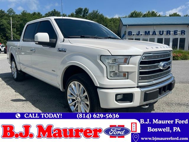 White Platinum Clearcoat Metallic 2016 Ford F-150 Pickup Truck Four-Wheel Drive 6-Speed Automatic