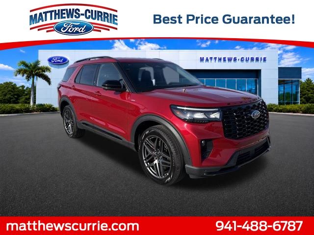 Red Metallic 2025 Ford Explorer ST-Line AWD SUV / Crossover All-Wheel Drive Automatic