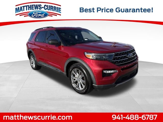 Rapid Red Metallic Tinted Clearcoat 2020 Ford Explorer XLT RWD SUV / Crossover Rear-Wheel Drive Automatic