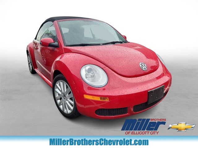 Red 2008 Volkswagen Beetle SE Convertible Convertible Front-Wheel Drive 6-Speed Automatic