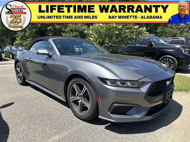 Gray Metallic 2024 Ford Mustang Convertible Rear-Wheel Drive Automatic