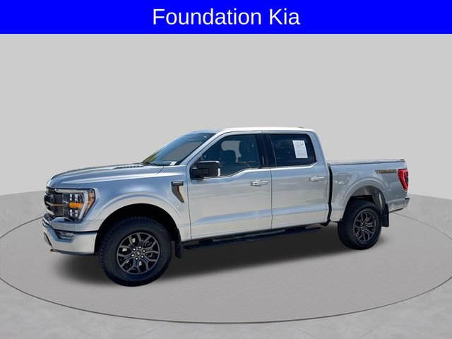 Iconic Silver Metallic 2023 Ford F-150 Pickup Truck Four-Wheel Drive Automatic