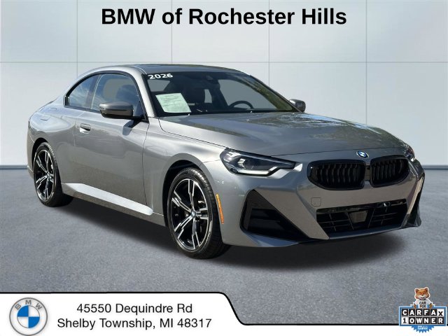 Gray (Skyscraper Grey Metallic) 2026 BMW 2 Series Coupe All-Wheel Drive 8-Speed Automatic