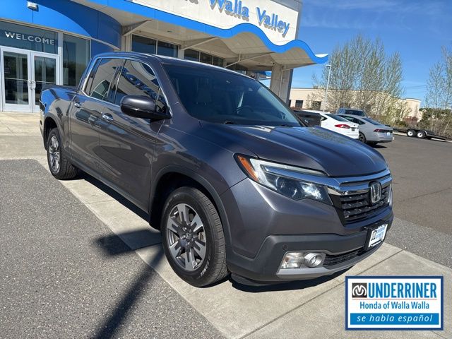 Gray 2017 Honda Ridgeline RTL-E AWD Pickup Truck All-Wheel Drive 6-Speed Automatic