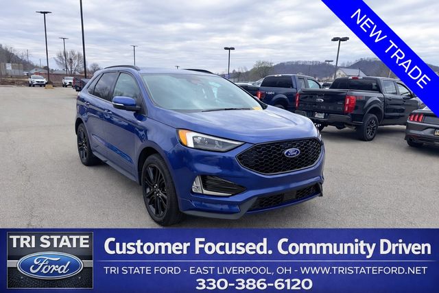 Blue Metallic 2022 Ford Edge ST Line AWD SUV / Crossover All-Wheel Drive 8-Speed Automatic