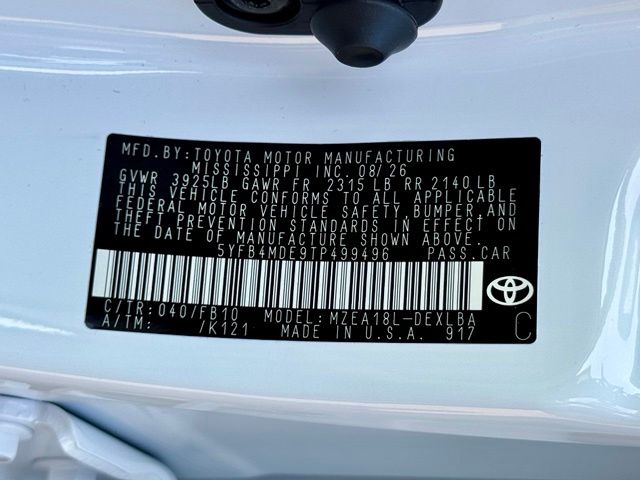 New 2026 Toyota Corolla Sedan