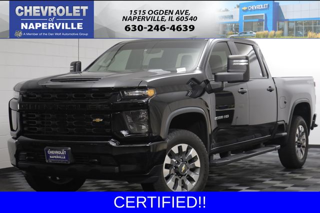 Black 2022 Chevrolet Silverado 2500HD Pickup Truck Four-Wheel Drive 6-Speed Automatic